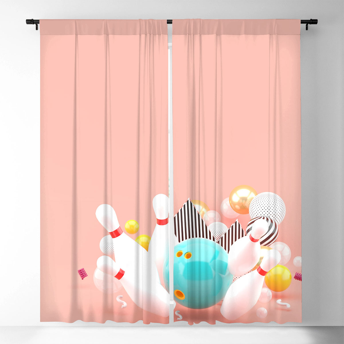 Colorful Balls Window Curtain