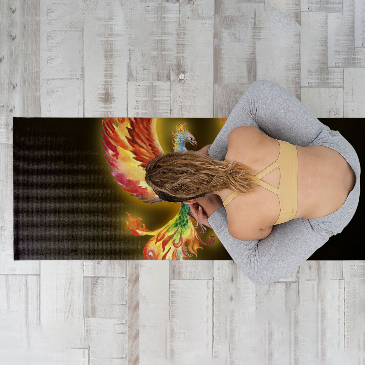Colorful Phoenix Yoga Mat
