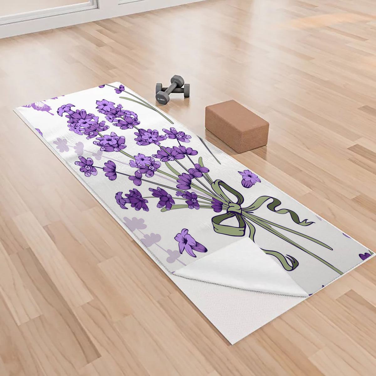 Classic Purple Lavender Yoga Towels