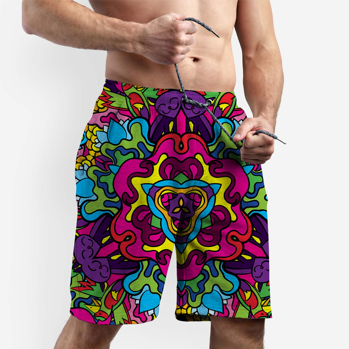 Psychedelic Hippie Shorts_2_1