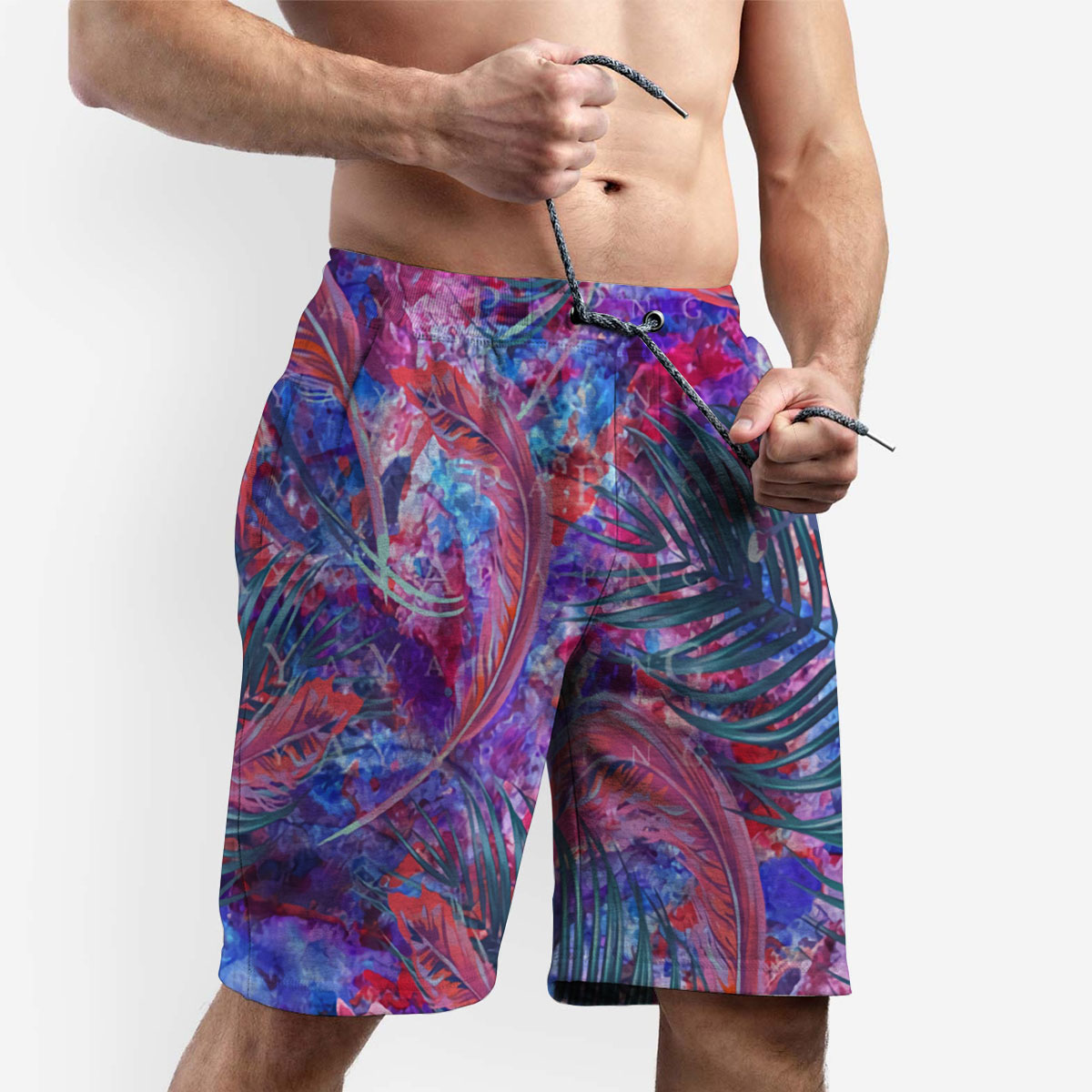 Psychedelic Orchid Shorts_2_1