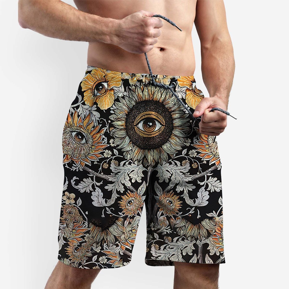 Psychedelic Sunflower Shorts_2_1