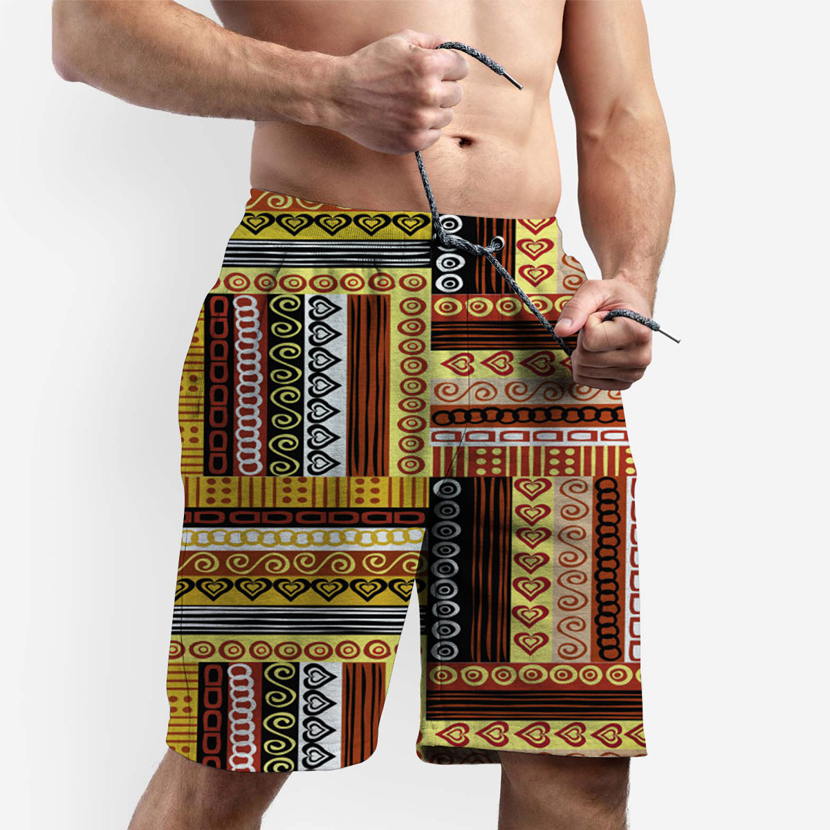 Traditional African Oriental Motifs Shorts_2_1