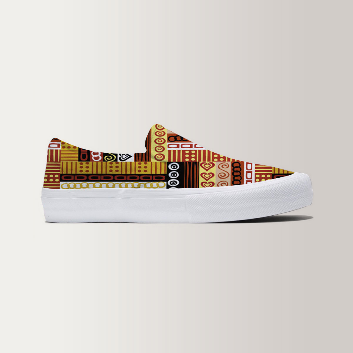 Traditional African Oriental Motifs Slip On Sneakers_2_1