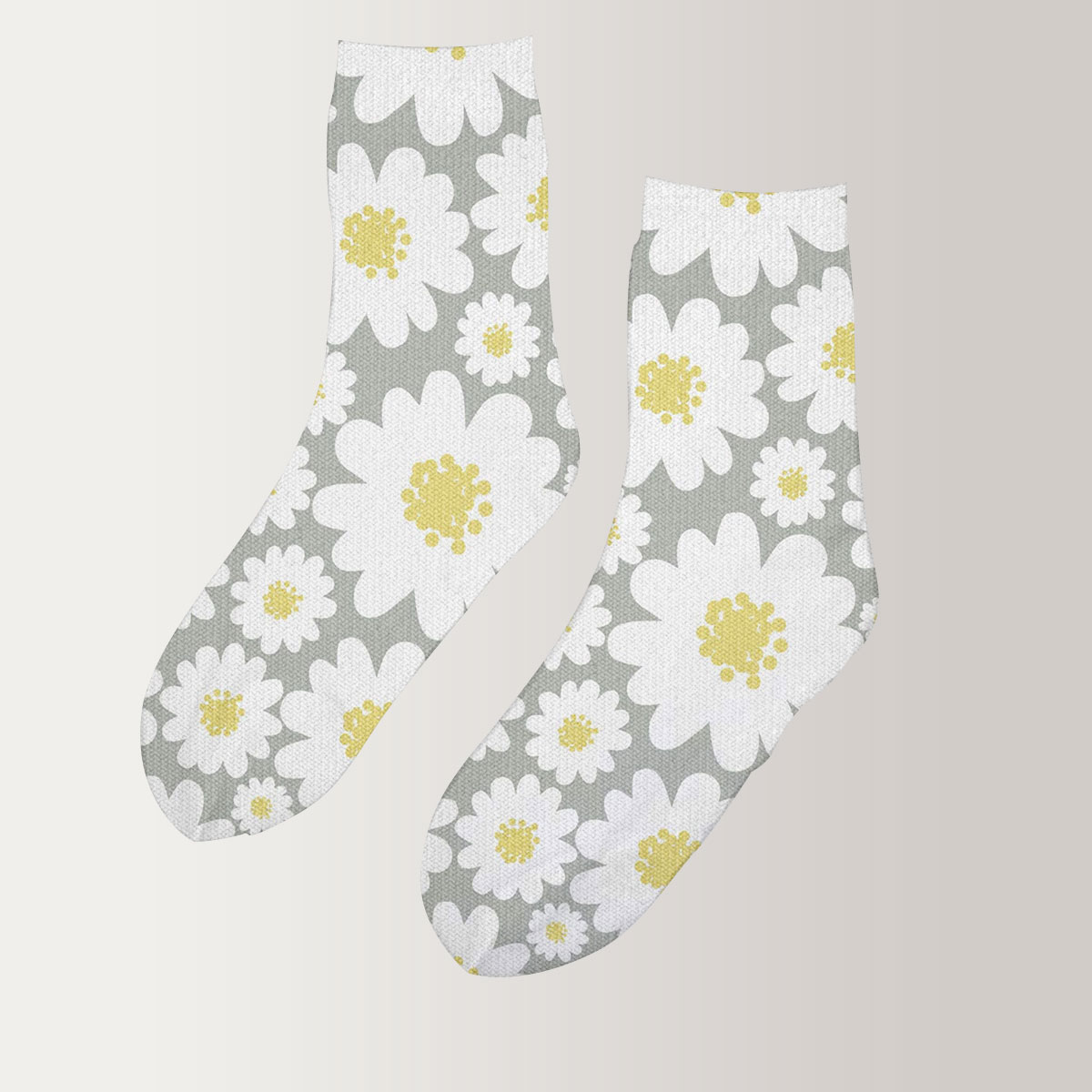 Flower Daisy 3D Socks_2_1