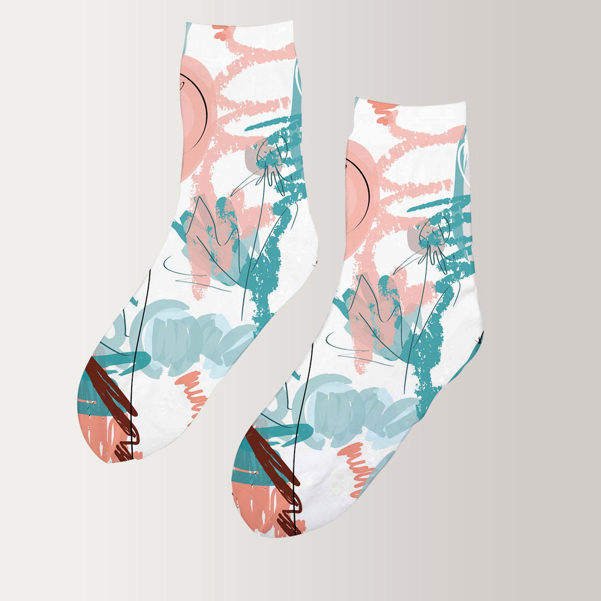 Flower Fall 3D Socks_2_1