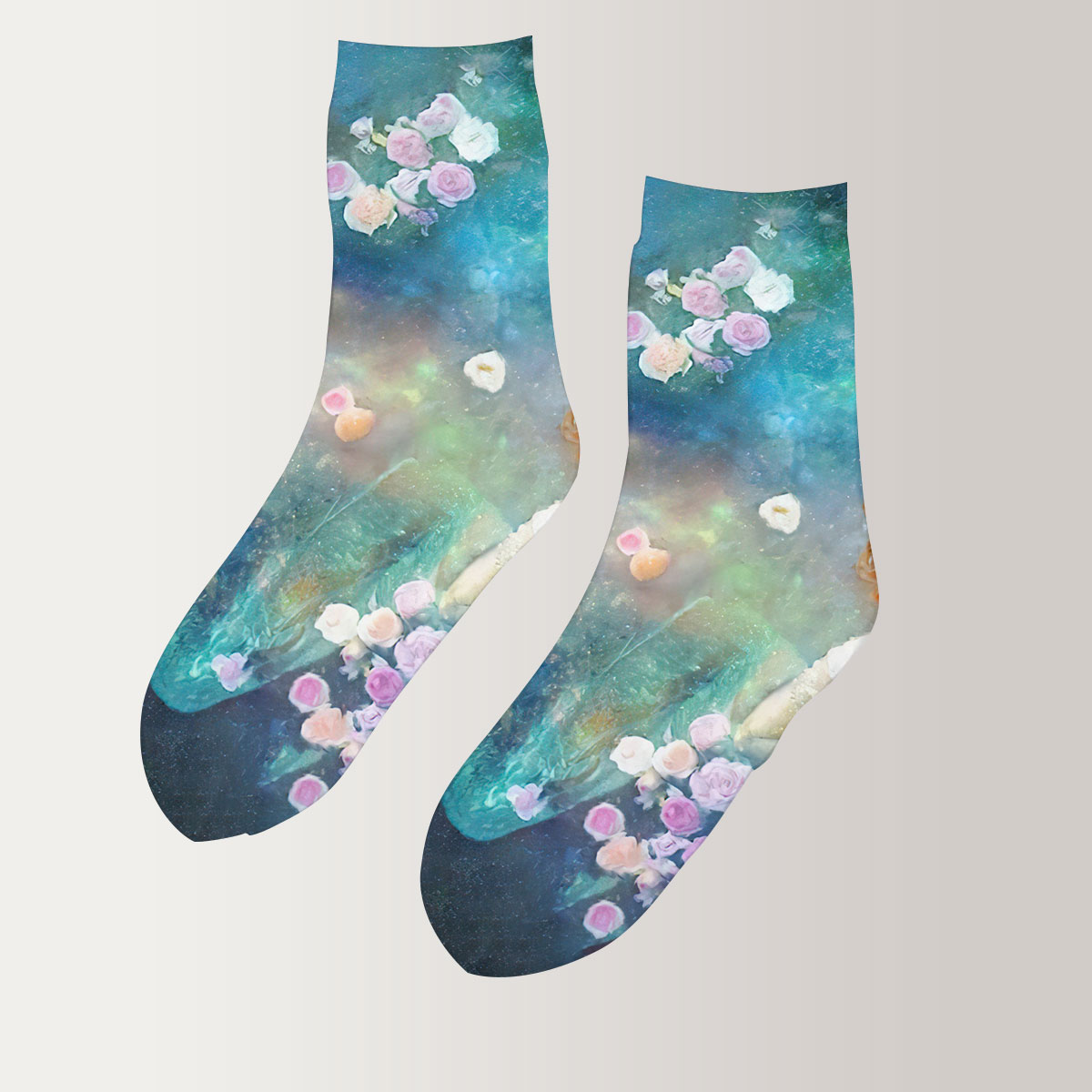 Flower Mermaid 3D Socks_2_1