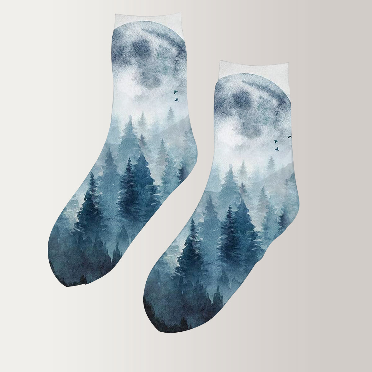 Forest Mountain 3D Socks_2_1