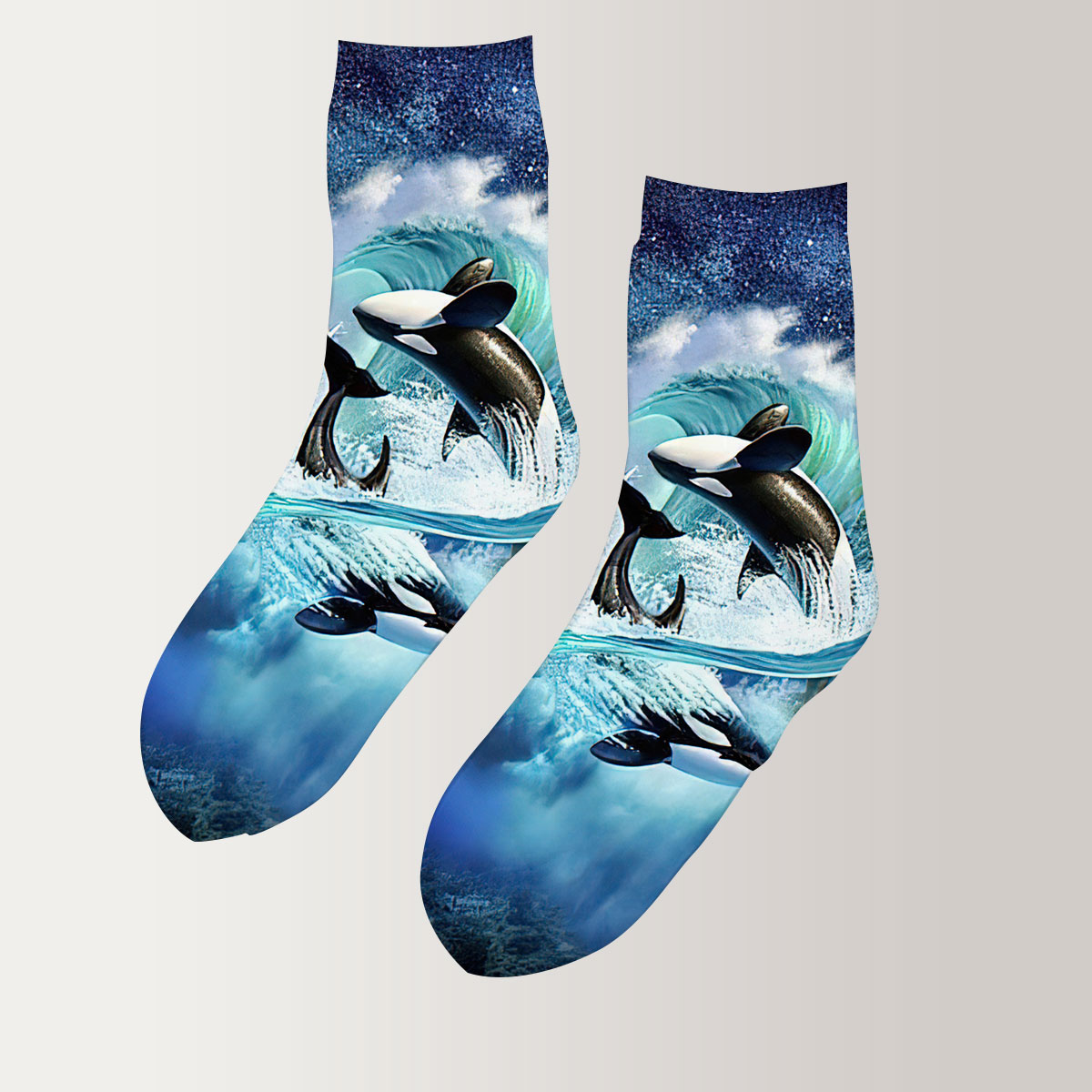 Galaxy Dolphin 3D Socks_2_1