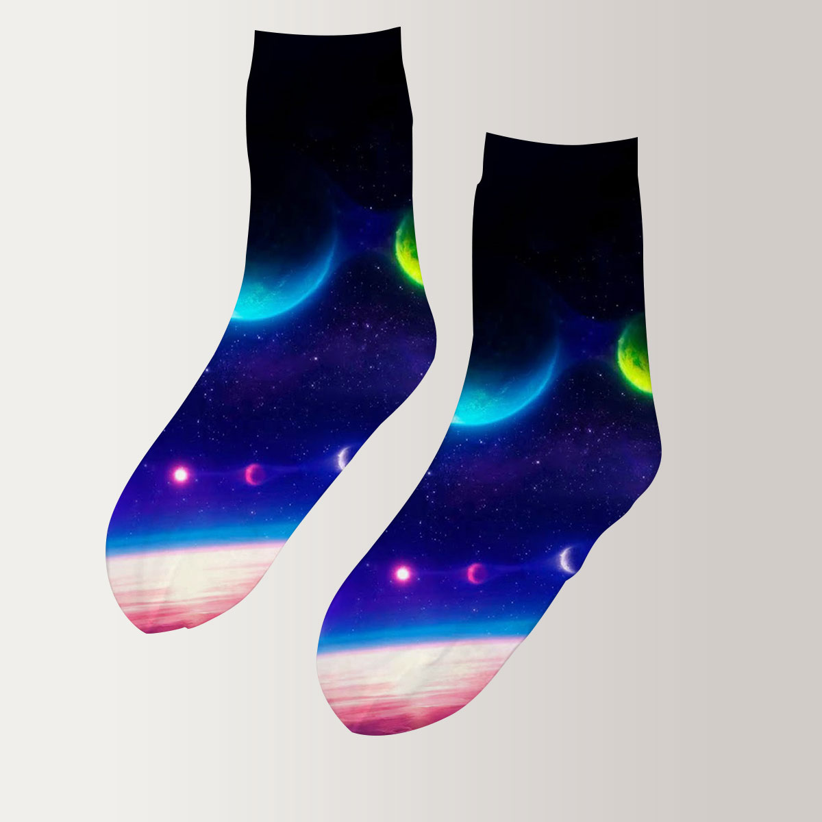 Galaxy Space Star 3D Socks_2_1