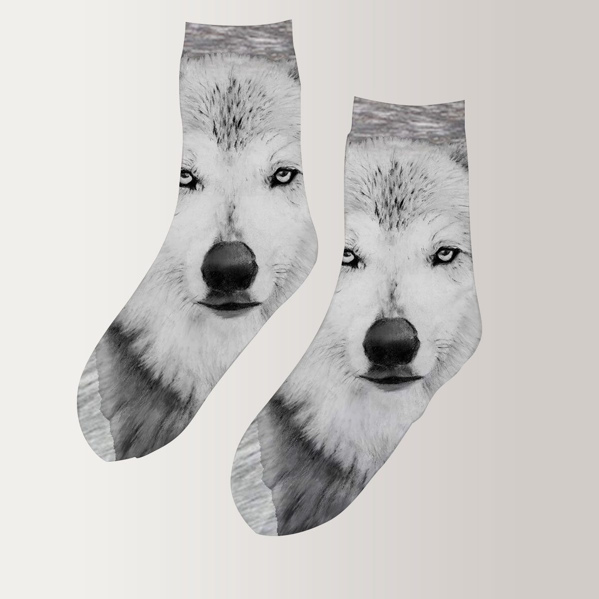 Gray Wolf 3D Socks_2_1