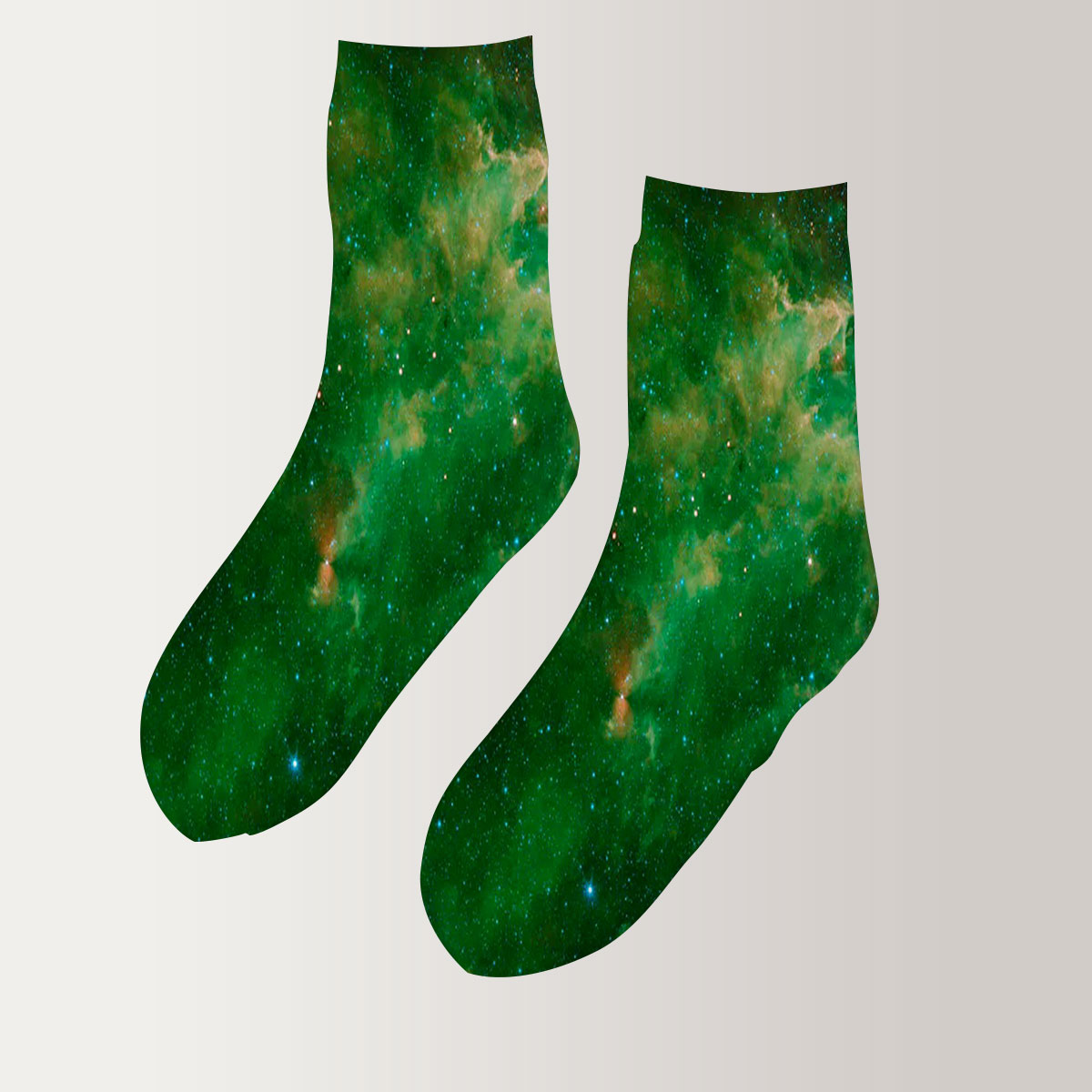 Green Galaxy 3D Socks_2_1