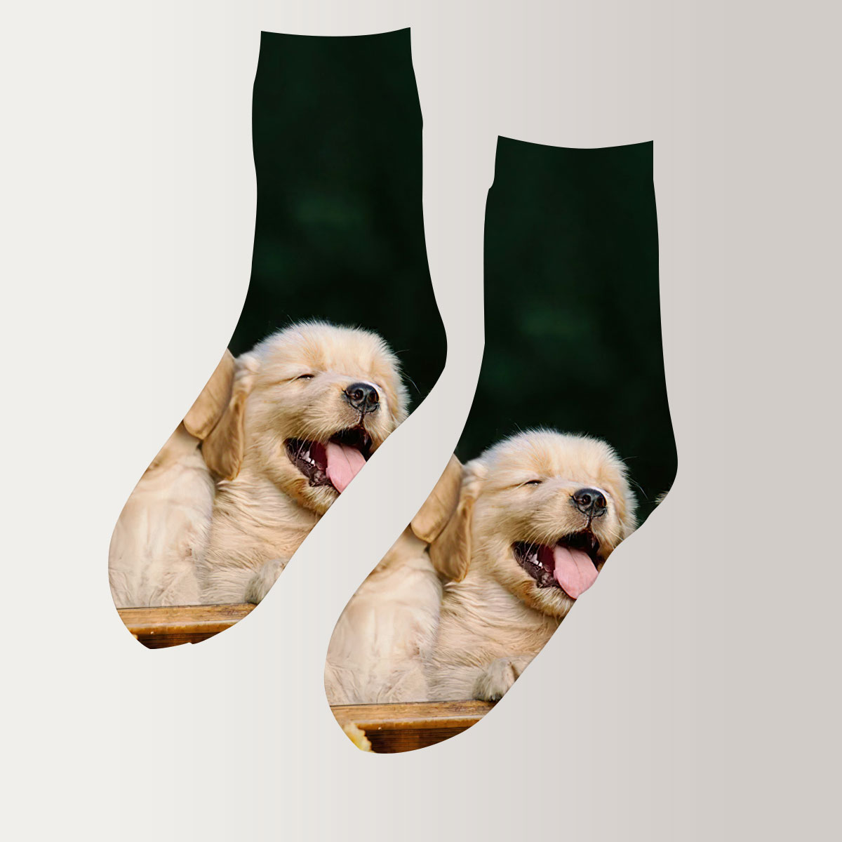 Happy Little Dog 3D Socks_2_1