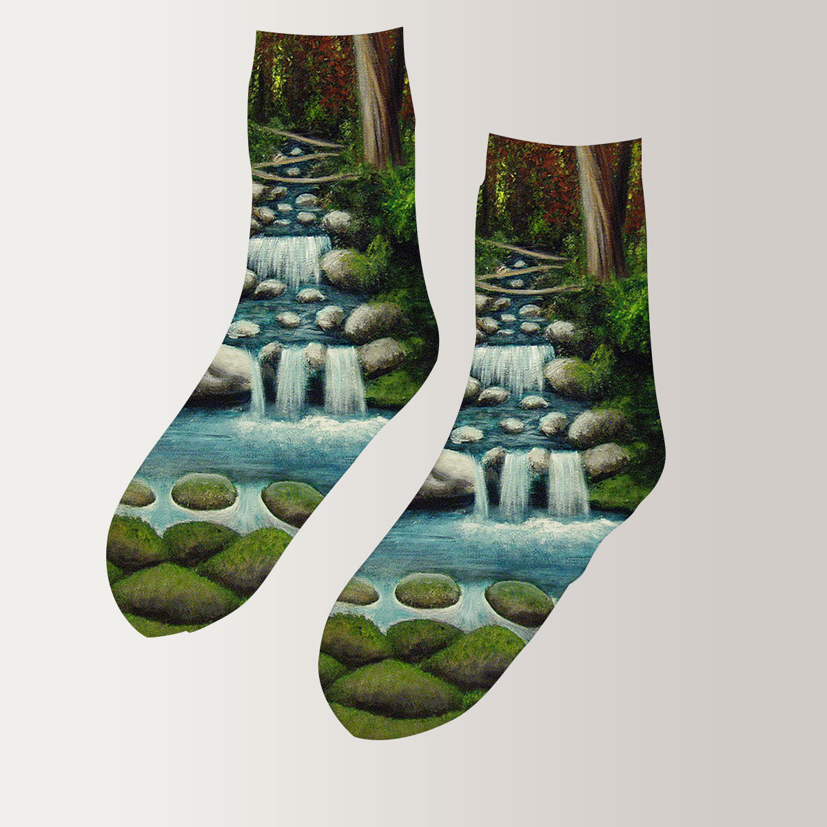 Hidden Waterfall 3D Socks_2_1