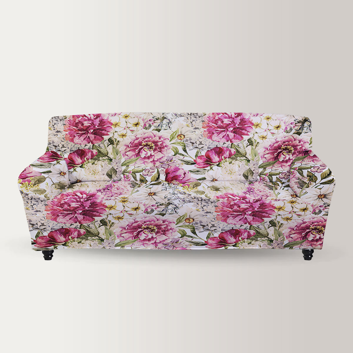 Floral Vintage Peony Sofa Cover_2_1