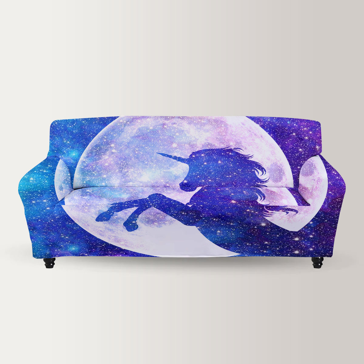 Galaxy Moon Unicorn Sofa Cover_2_1