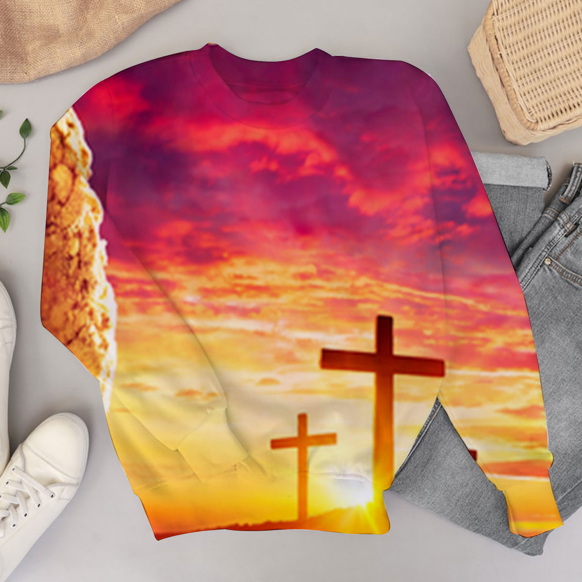 Resurrection Of Jesus Christ Sweater_2_1
