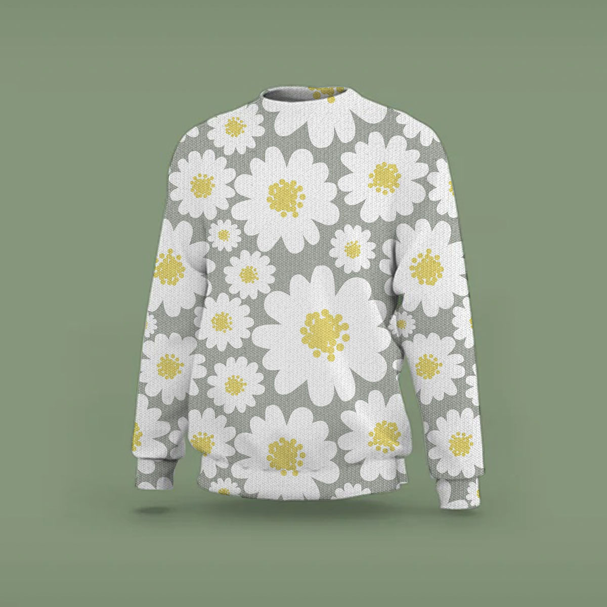 Flower Daisy Sweatshirt_2_1