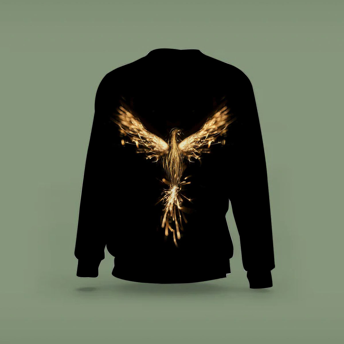 Flying Gold Phoenix Sweatshirt_2_1