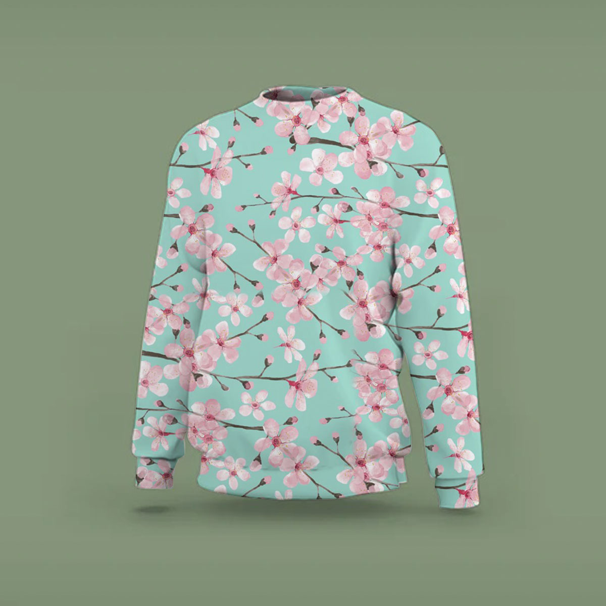 Green Blossom Sweatshirt_2_1