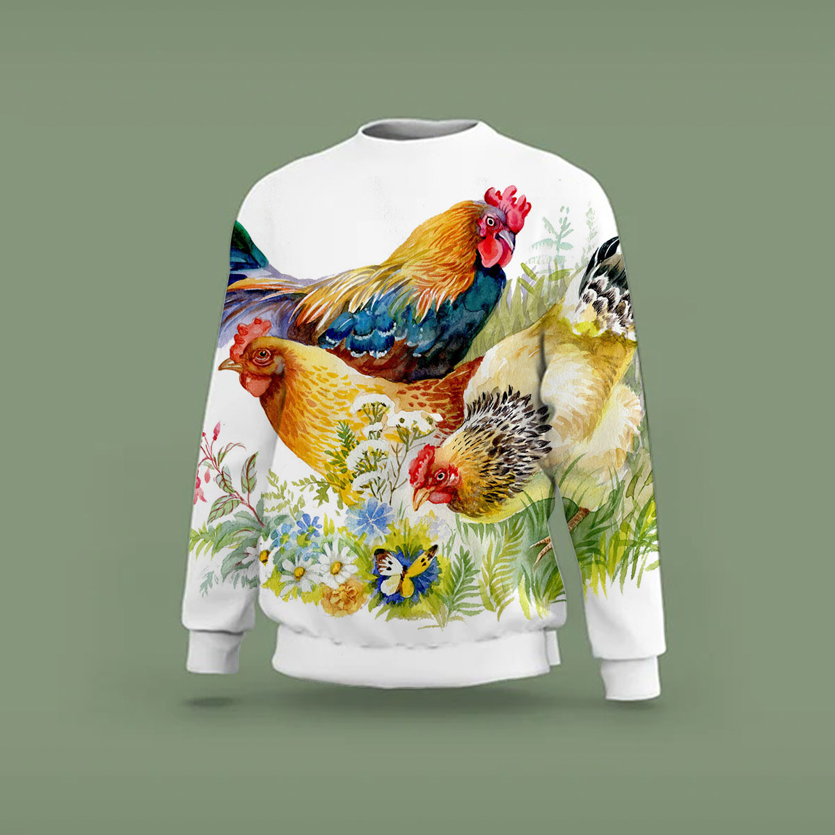 Happy Chicken Sweatshirt_2_1