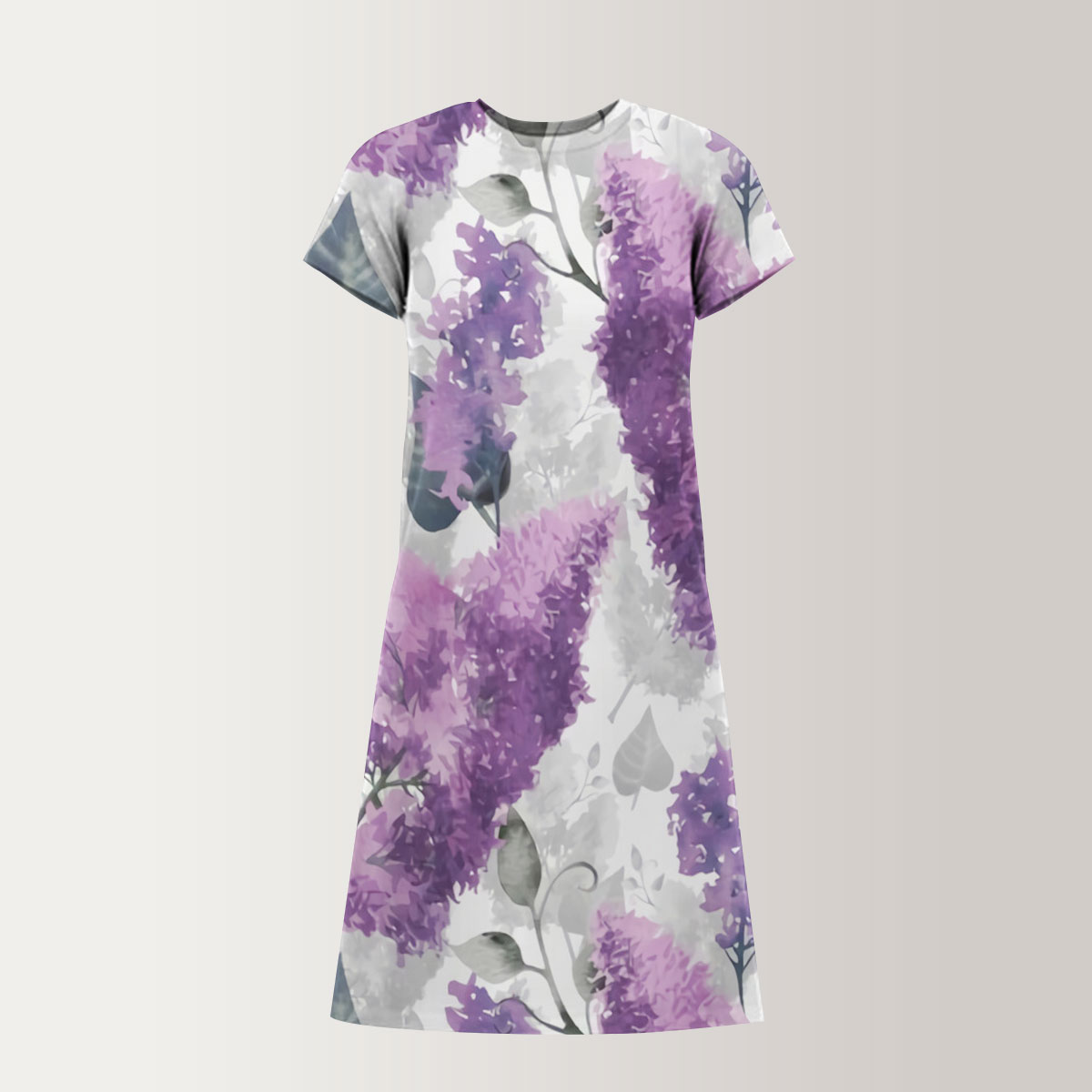 Purple Lilac T-Shirt Dress_2_1