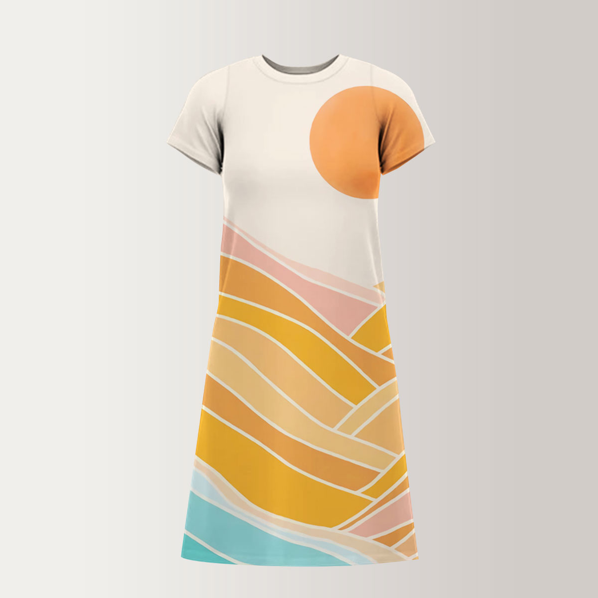 Sunrise Mountain T-Shirt Dress_2_1