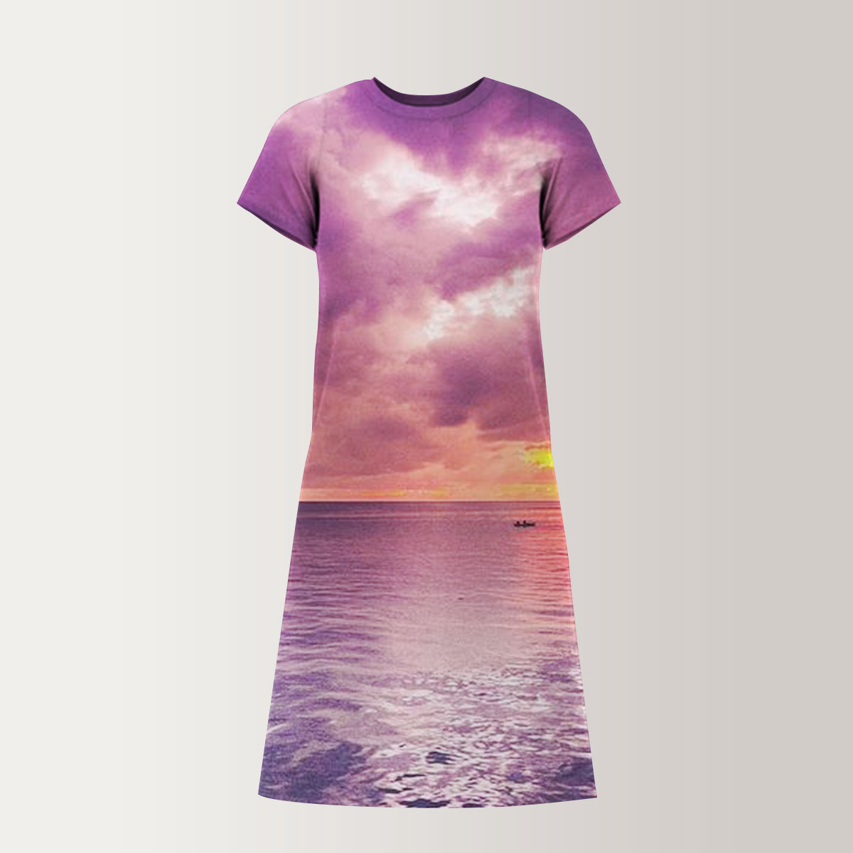 Sunset Sky T-Shirt Dress_2_1