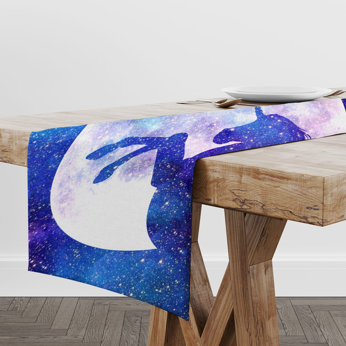 Galaxy Moon Unicorn Table Runner_2_1