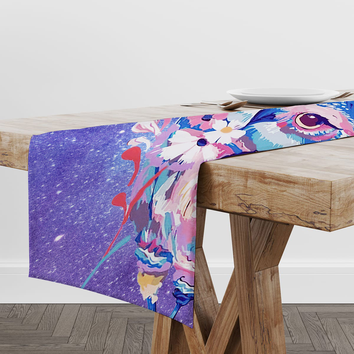 Galaxy Pink Owl Table Runner_2_1
