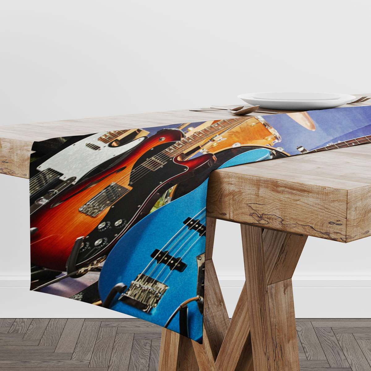 Hippie Electric Guitar Table Runner_2_1