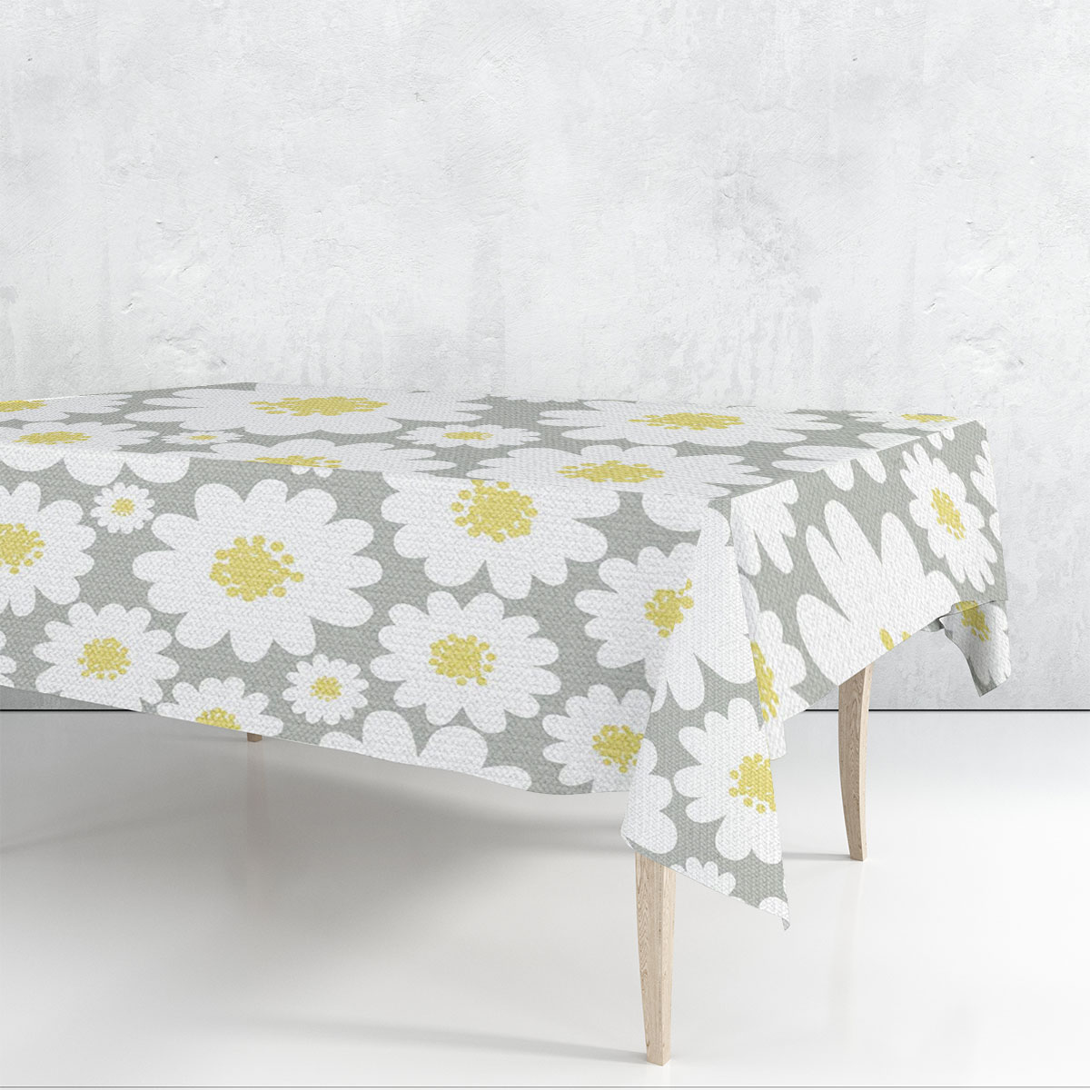 Flower Daisy Rectangle Tablecloth_2_1
