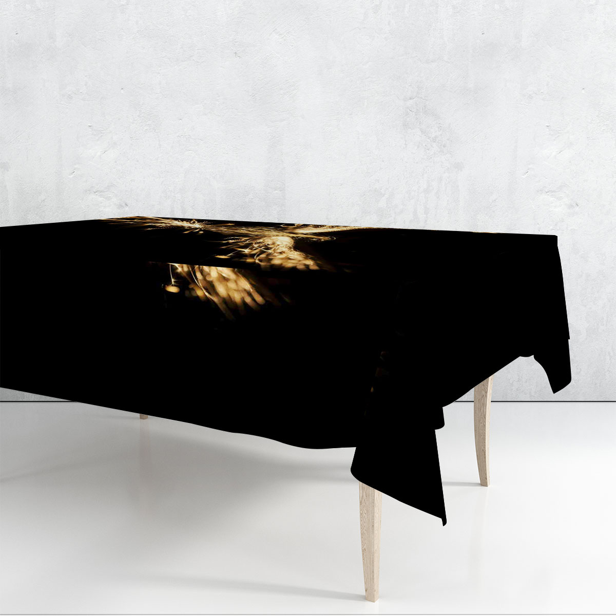 Flying Gold Phoenix Rectangle Tablecloth_2_1