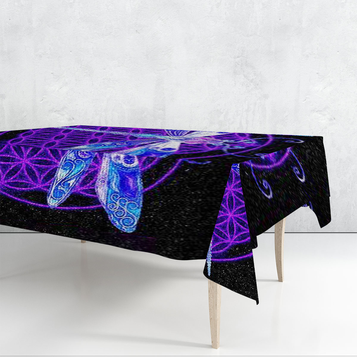 Galaxy Dragonfly Rectangle Tablecloth_2_1