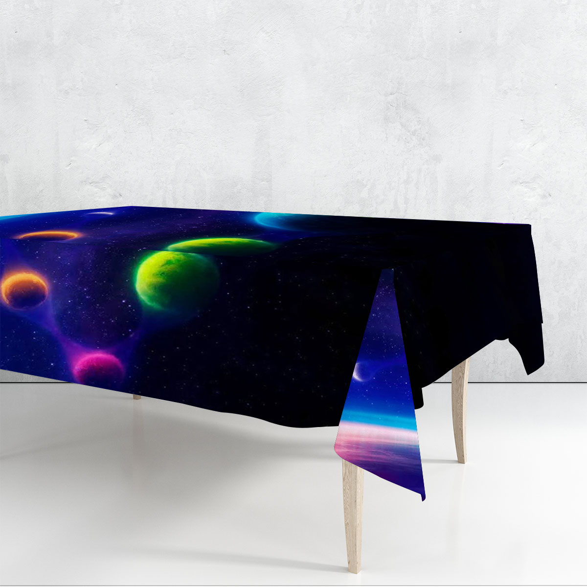 Galaxy Space Star Rectangle Tablecloth_2_1