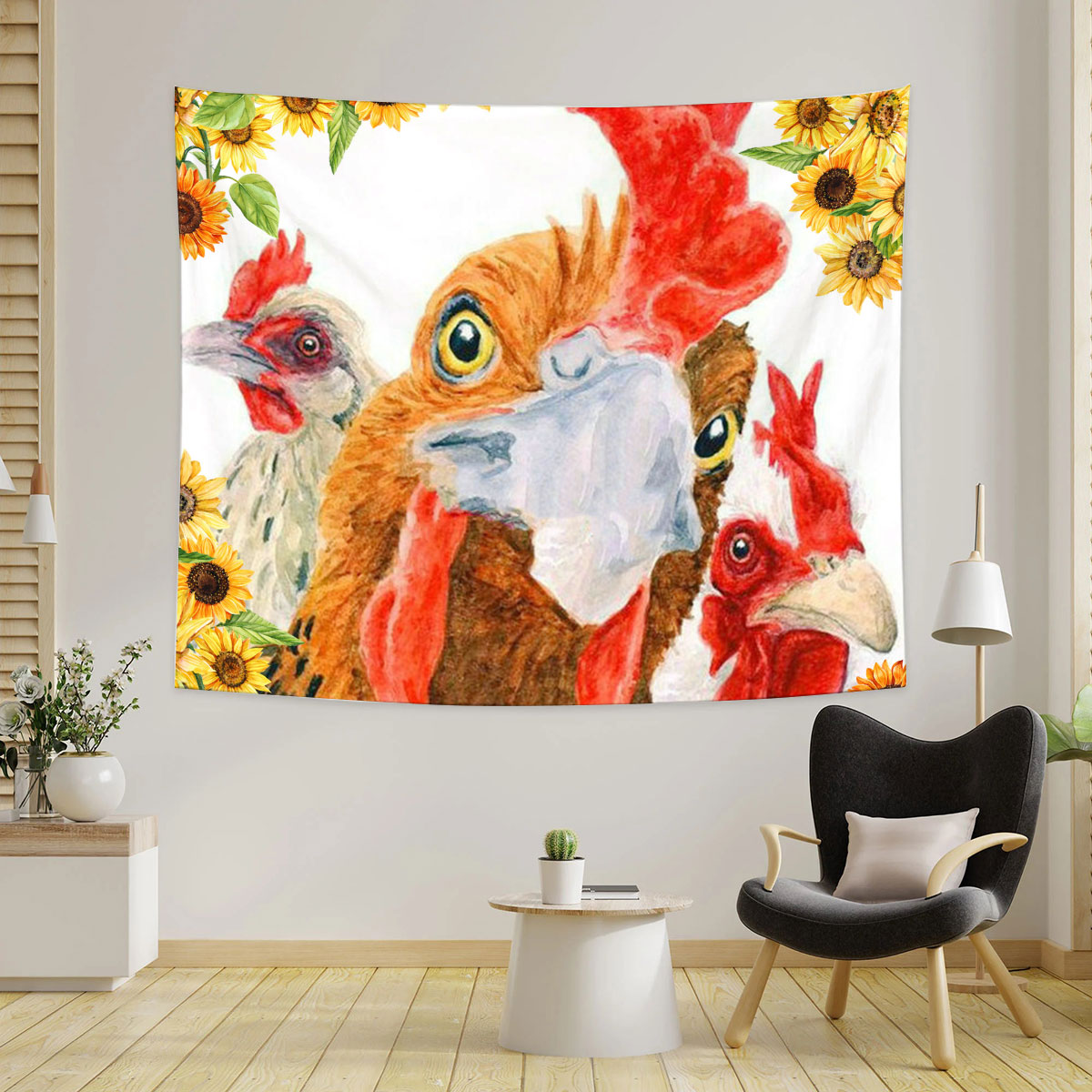 Funny Chicken Tapestry_2_1