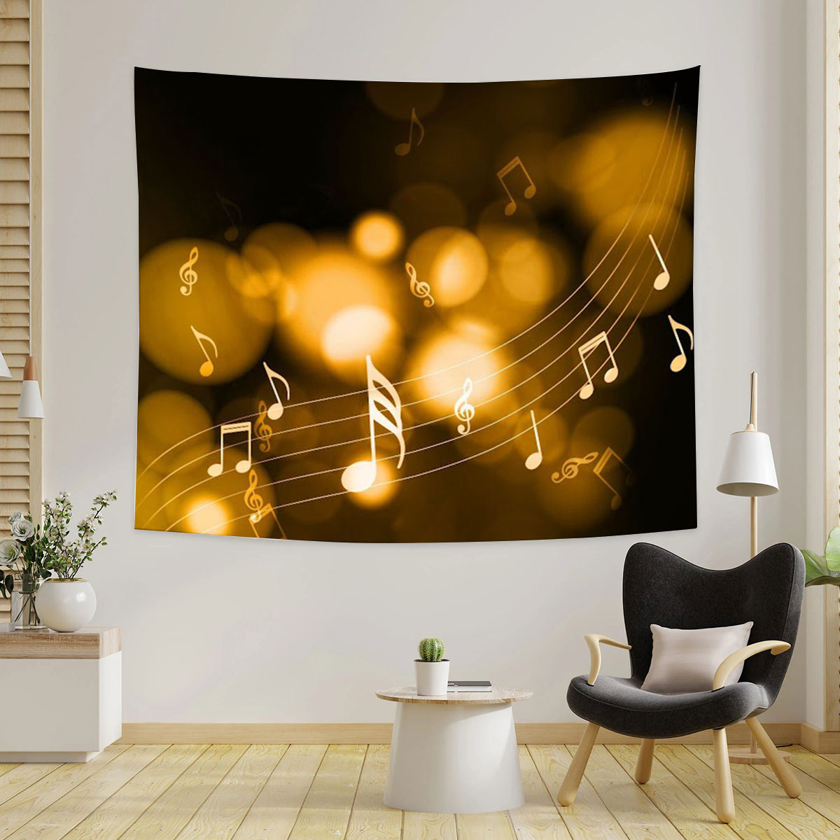 Golden Music Note Tapestry_2_1