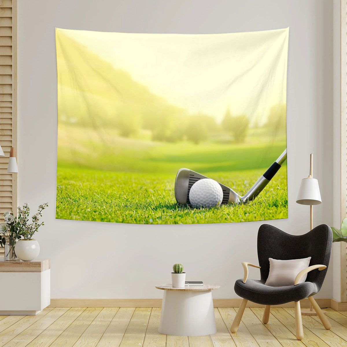Golf Tools On Grass Tapestry_2_1