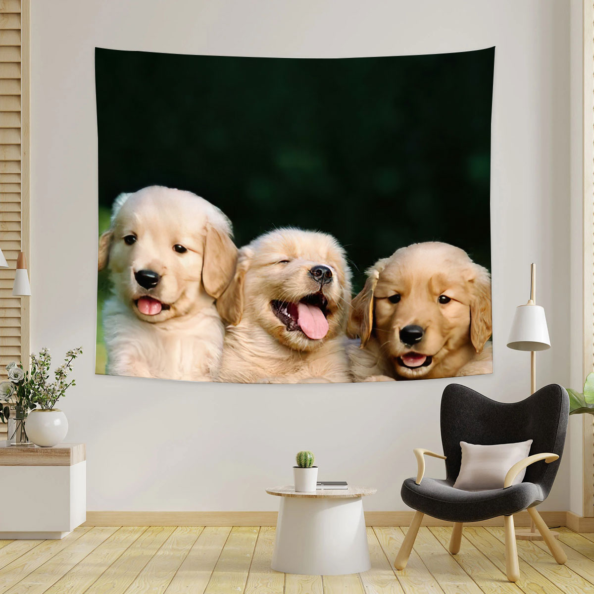 Happy Little Dog Tapestry_2_1