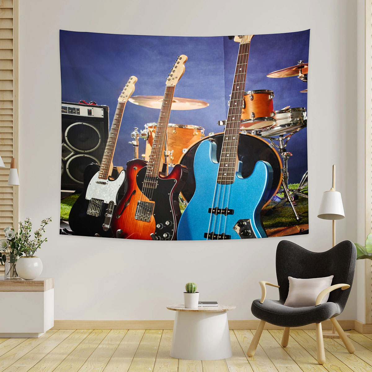 Hippie Electric Guitar Tapestry_2_1