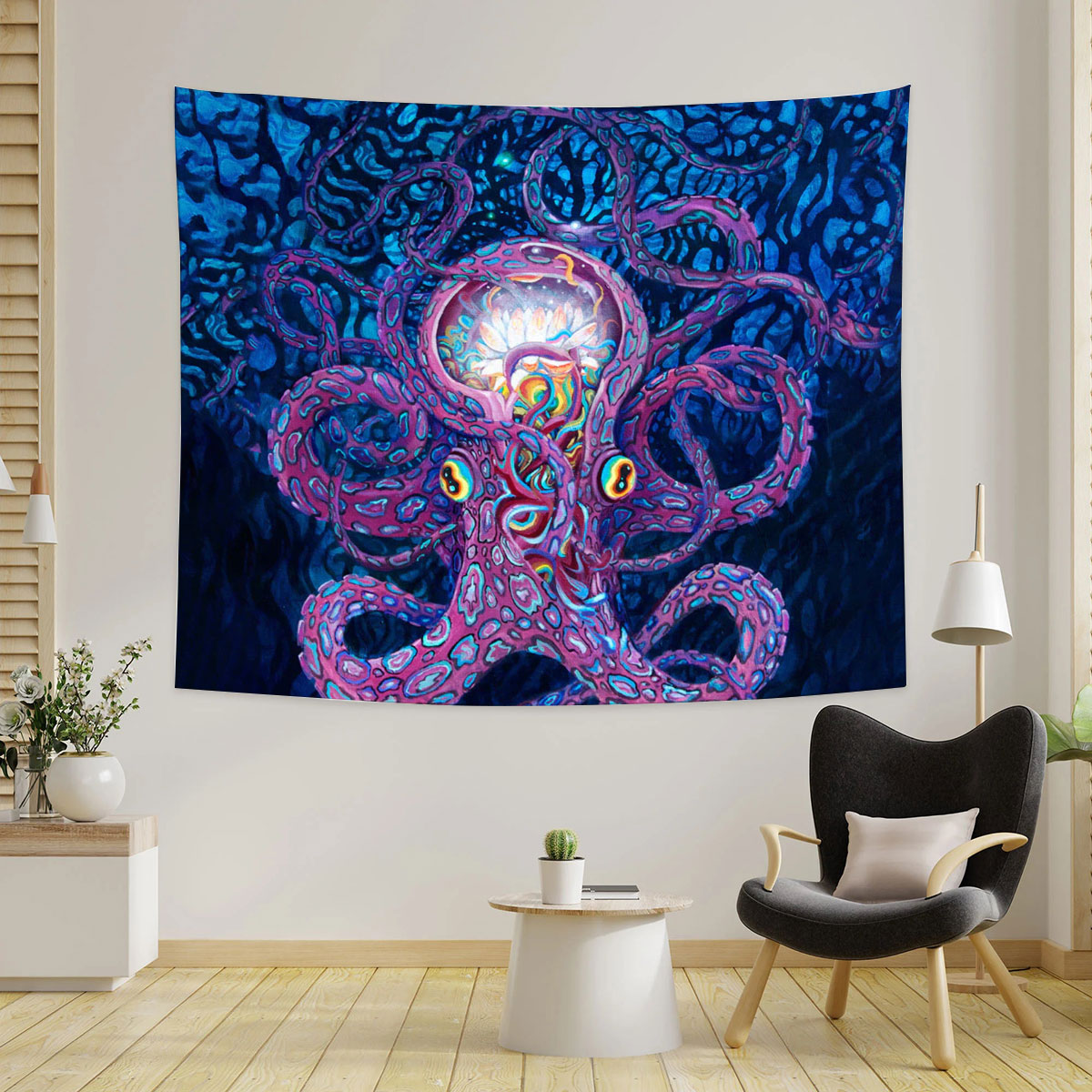 Hippie Octopus Tapestry_2_1