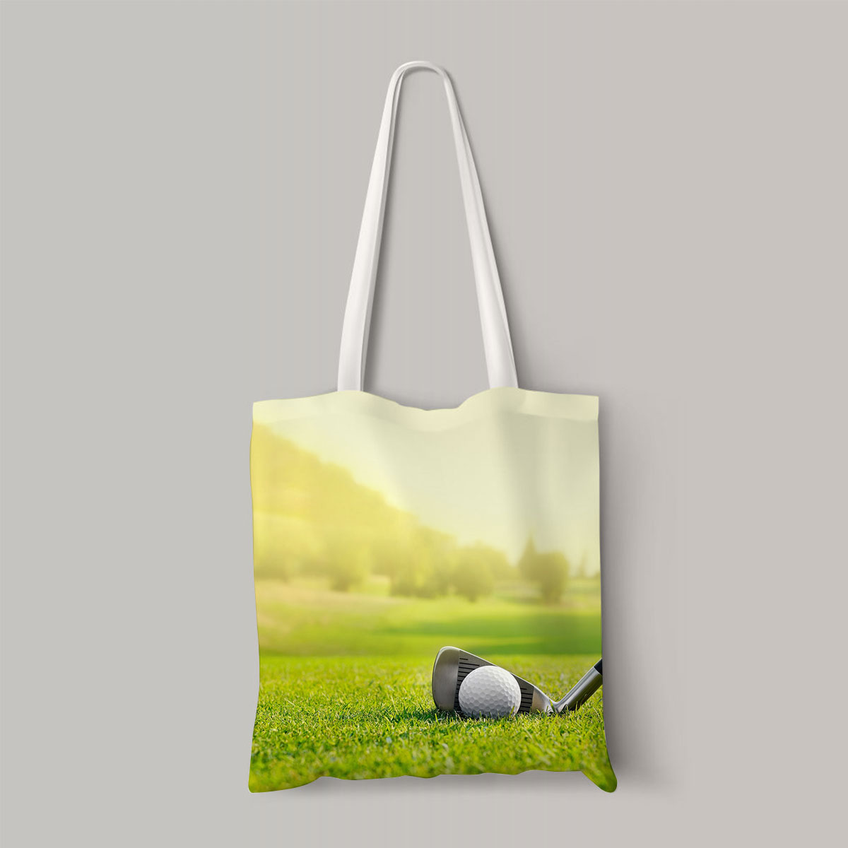 Golf Tools On Grass Totebag_2_1