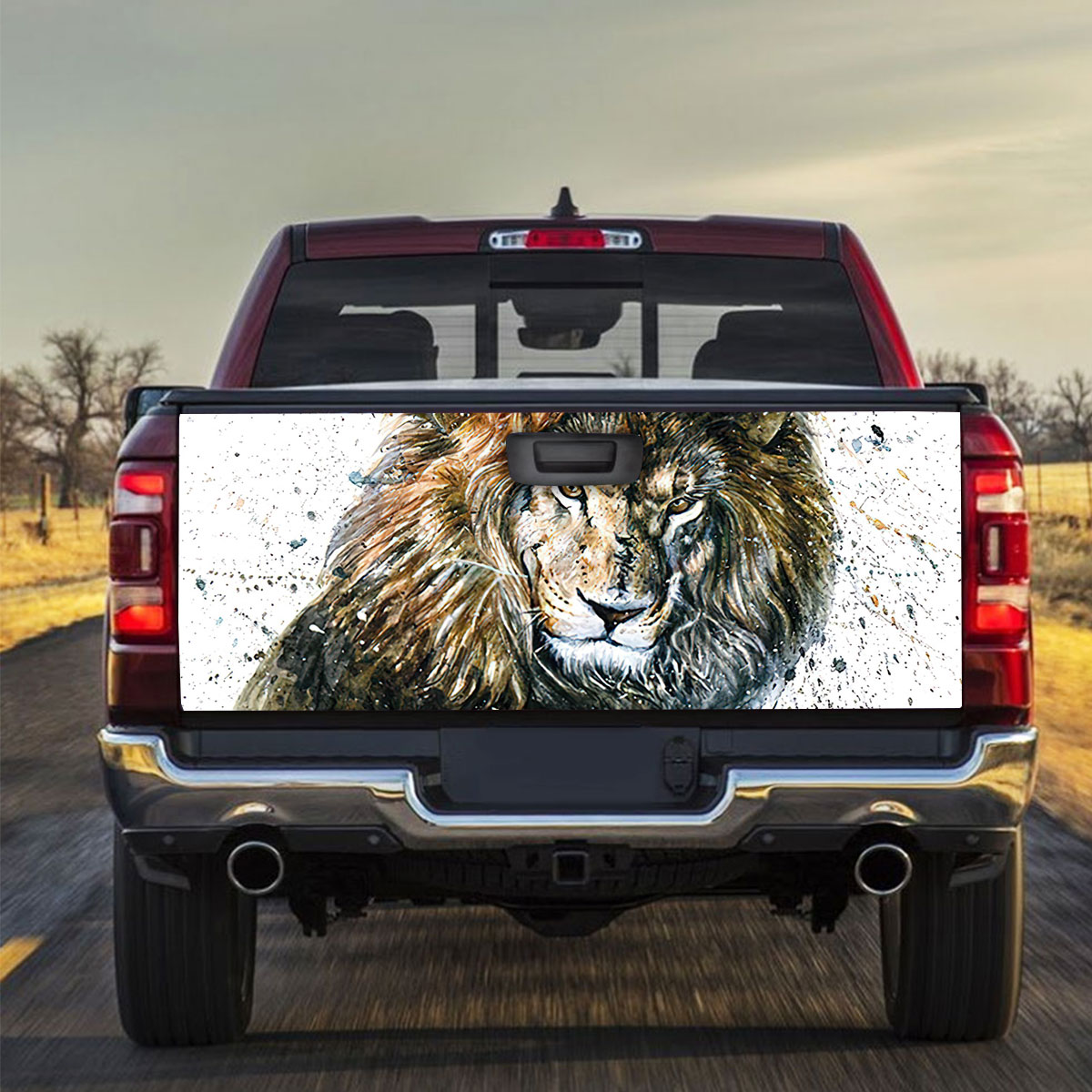 Lion Truck Bed Decal_2_1