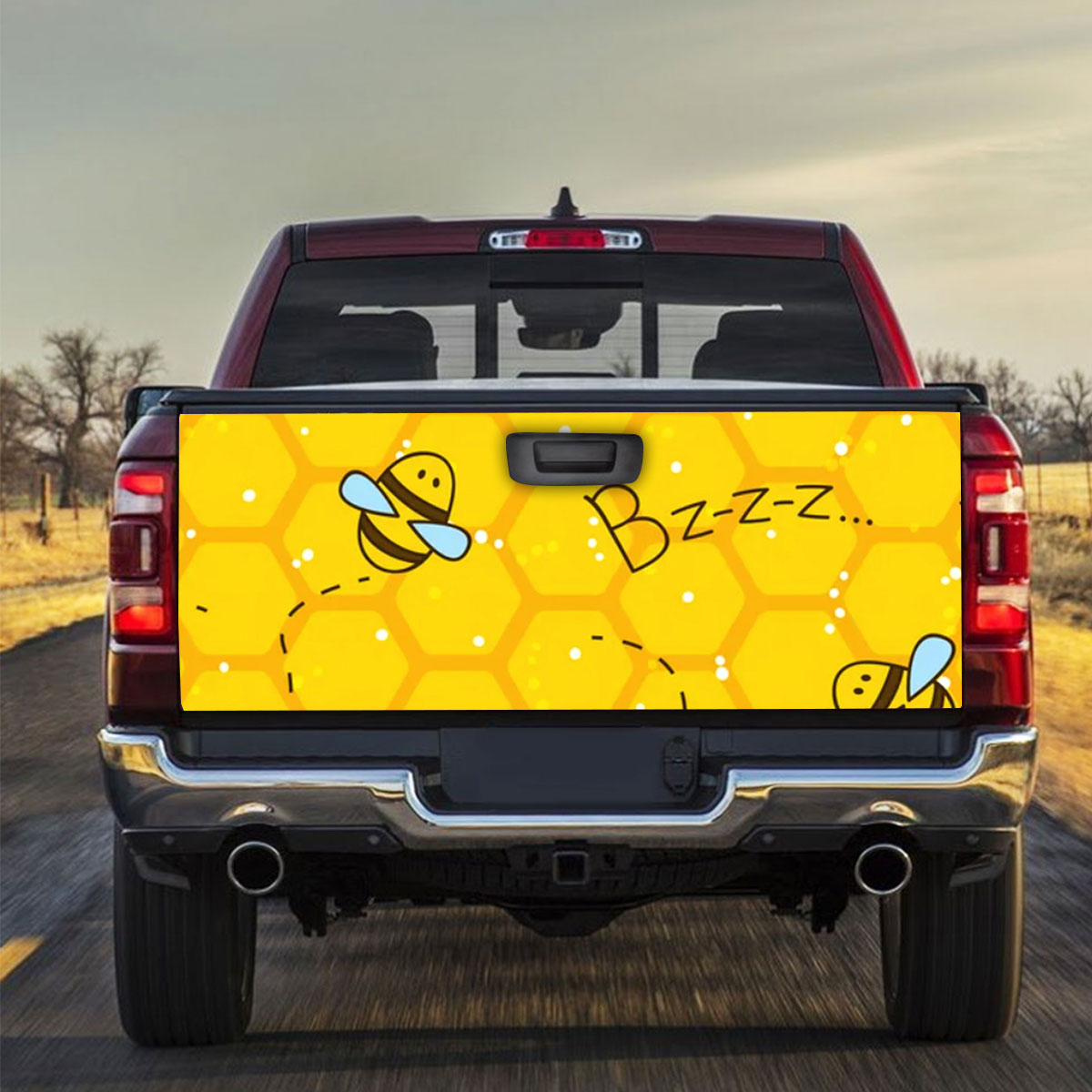 Lovely Bee Truck Bed Decal_2_1