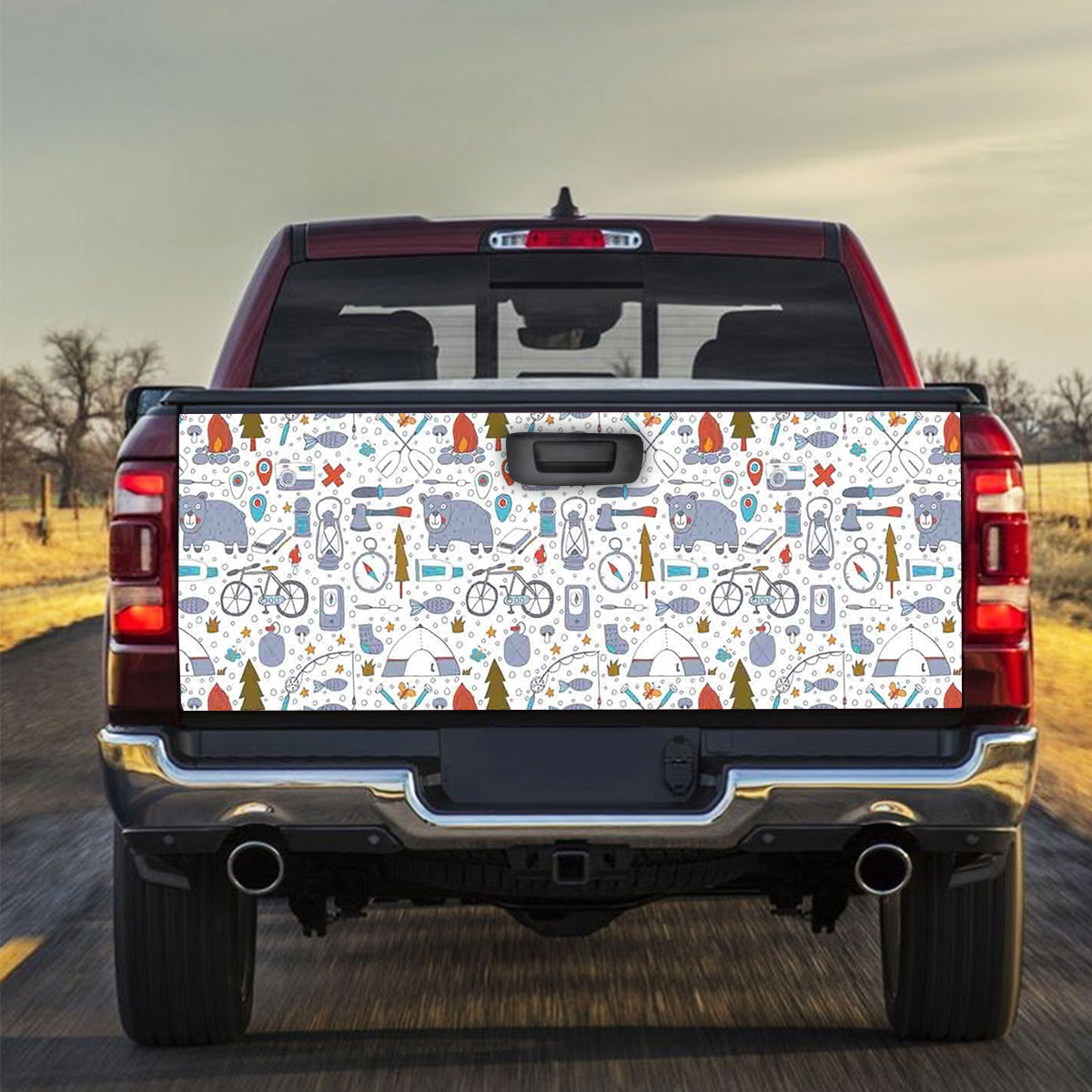 Lunarable Camping Truck Bed Decal_2_1