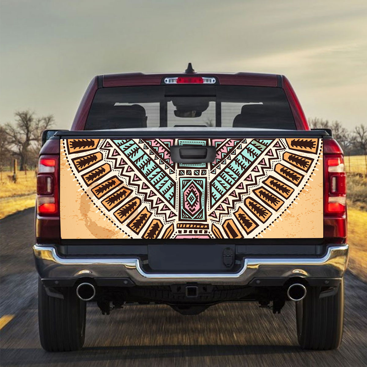 Lunarable Native American Truck Bed Decal_2_1