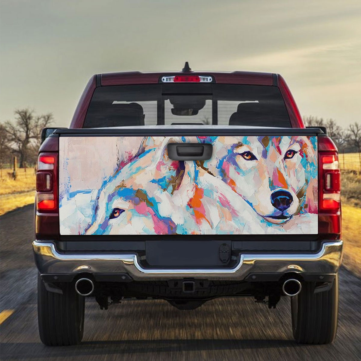 Majestic Wolf Truck Bed Decal_2_1