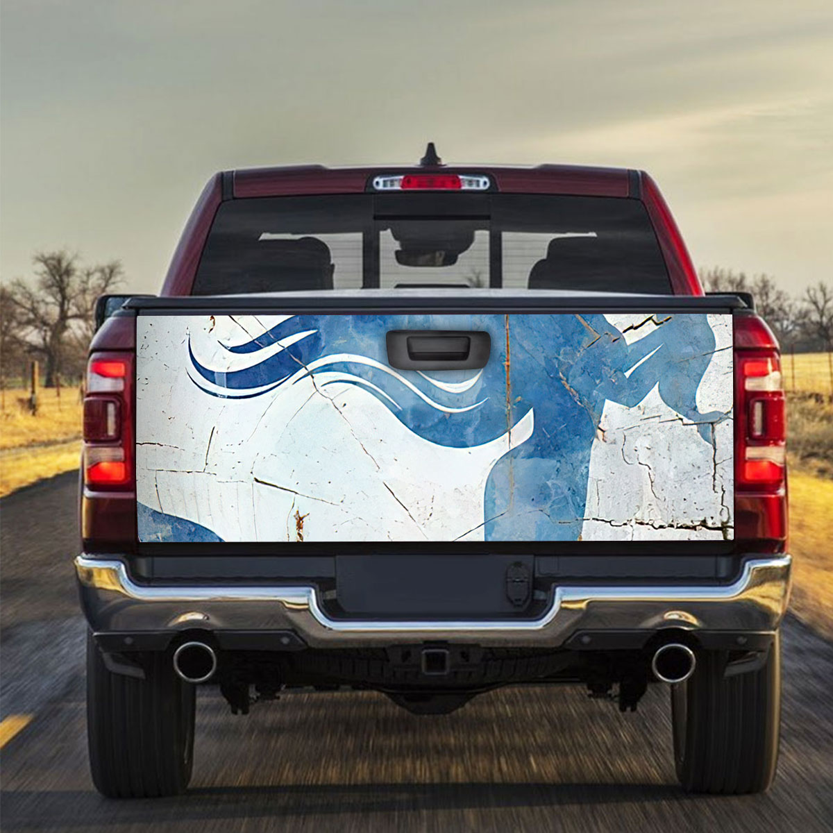 Mermaid And Baby Truck Bed Decal_2_1