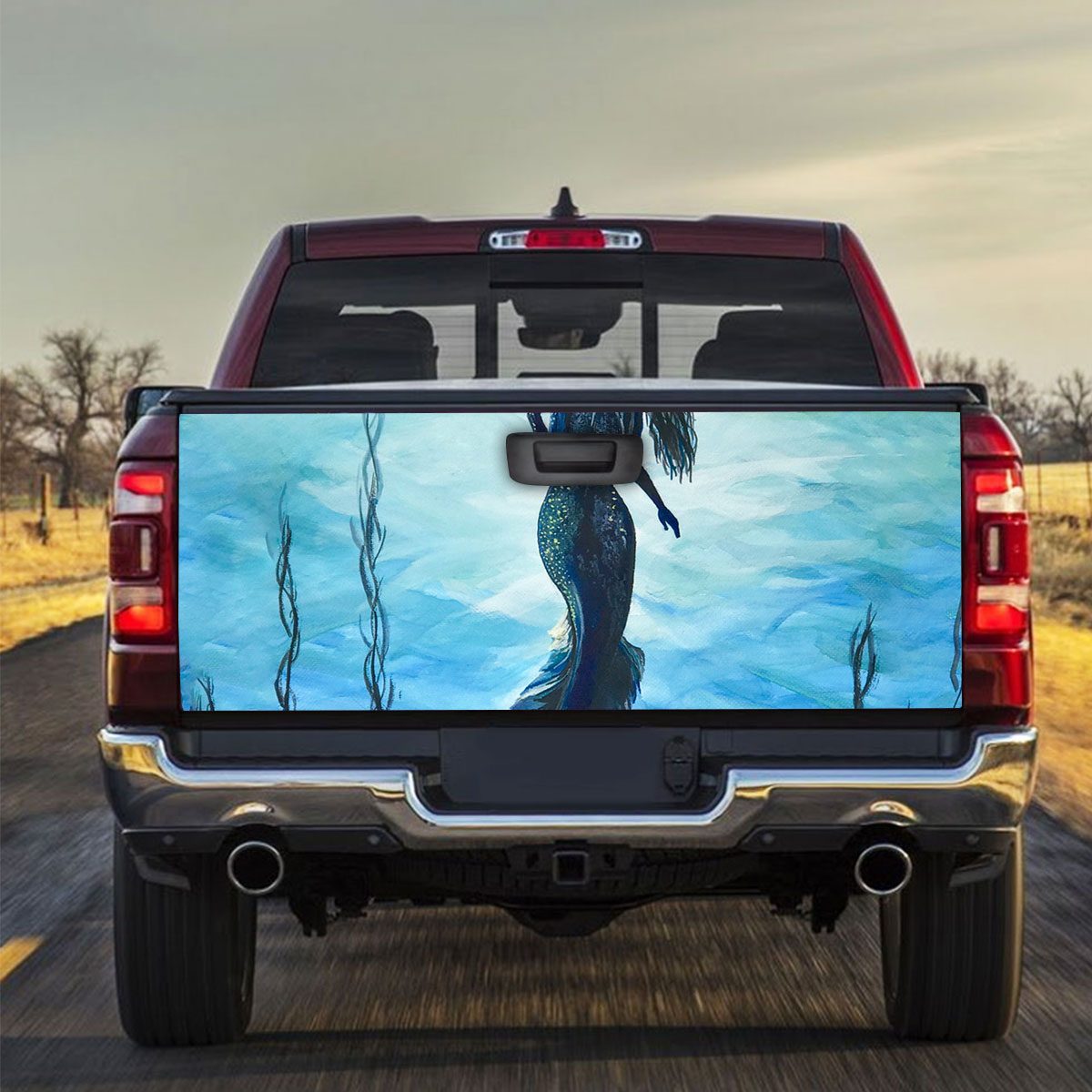 Mermaid Under The Sea Truck Bed Decal_2_1