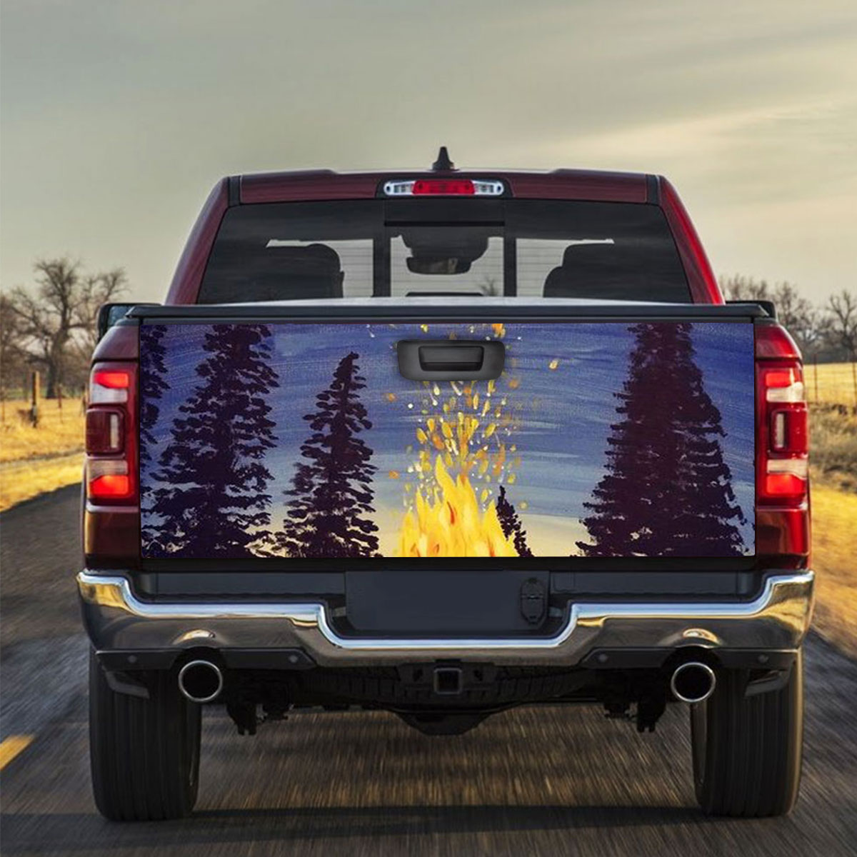 Midnight Campfire Truck Bed Decal_2_1